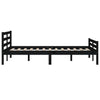 Sengeramme svart heltre 140x190 cm