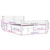 Sengeramme svart heltre 140x190 cm