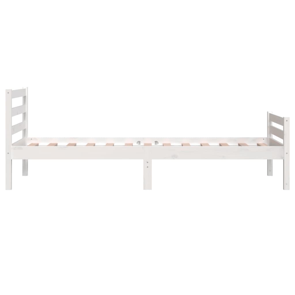 Sengeramme hvit heltre 100x200 cm
