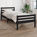 Sengeramme svart heltre 100x200 cm