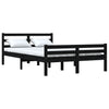Sengeramme svart heltre 120x200 cm