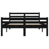 Sengeramme svart heltre 120x200 cm
