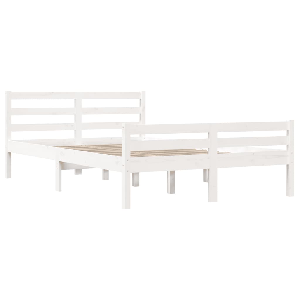 Sengeramme hvit heltre 150x200 cm King Size