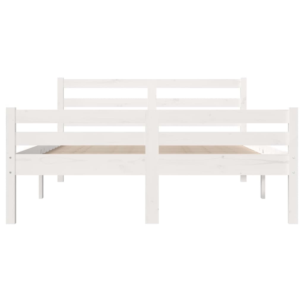 Sengeramme hvit heltre 150x200 cm King Size