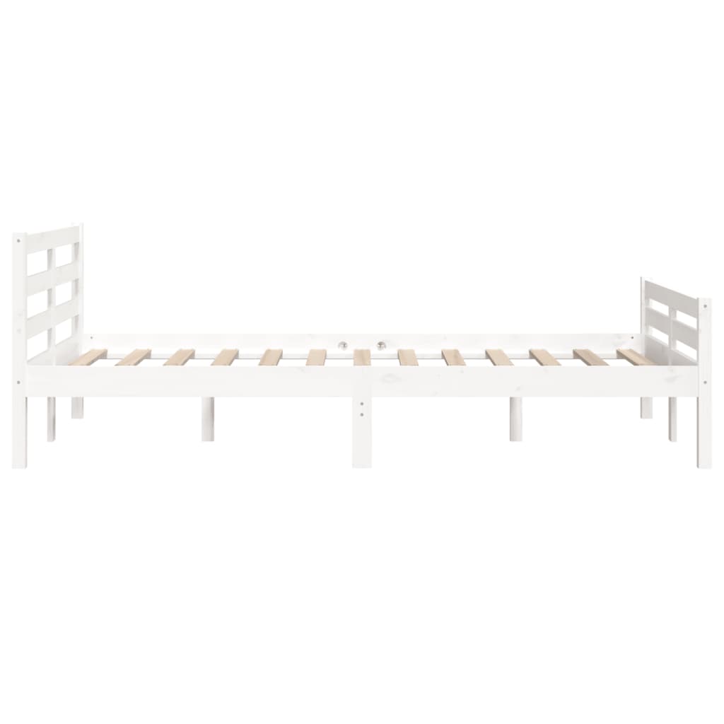 Sengeramme hvit heltre 150x200 cm King Size