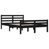 Sengeramme svart heltre 150x200 cm King Size