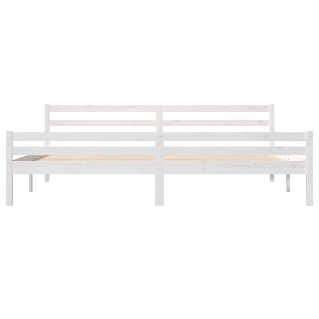 Sengeramme hvit heltre 180x200 cm Super King