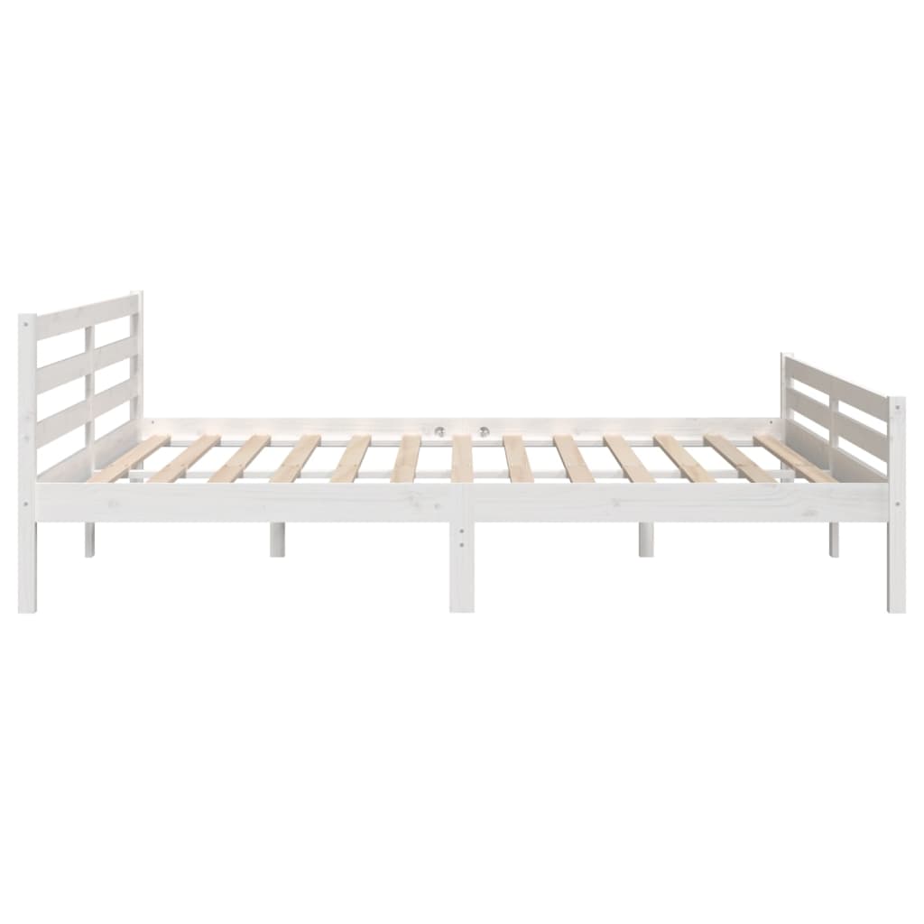 Sengeramme hvit heltre 180x200 cm Super King