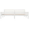 Sengeramme hvit heltre 200x200 cm