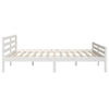 Sengeramme hvit heltre 200x200 cm