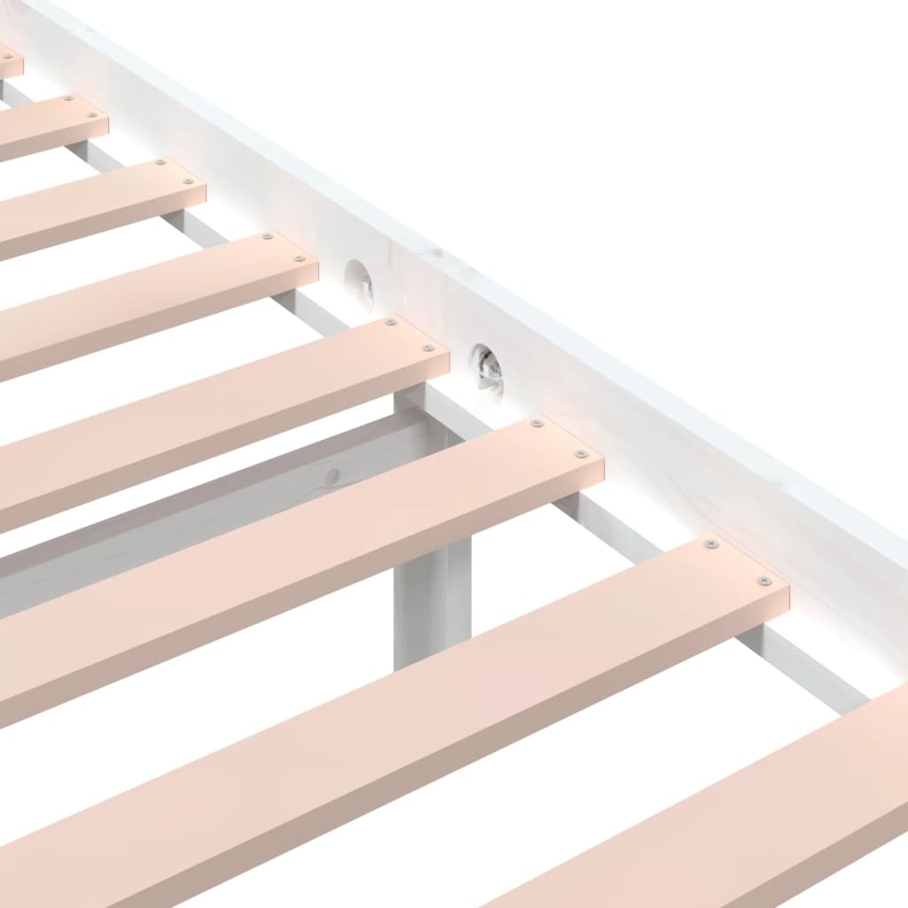 Sengeramme hvit heltre 200x200 cm