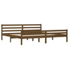 Sengeramme honningbrun heltre 200x200 cm