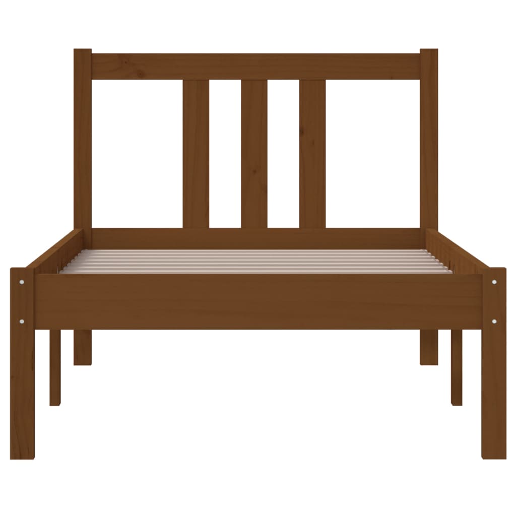 Sengeramme honningbrun heltre 75x190 cm Small Single