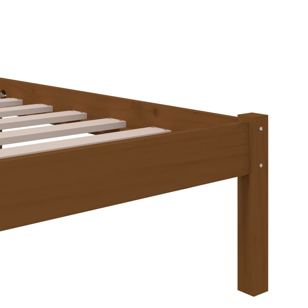 Sengeramme honningbrun heltre 75x190 cm Small Single