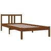Sengeramme honningbrun heltre 90x200 cm