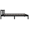 Sengeramme svart heltre 90x200 cm