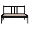 Sengeramme svart heltre 100x200 cm