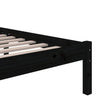Sengeramme svart heltre 100x200 cm