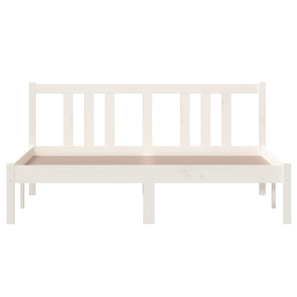 Sengeramme hvit heltre 140x200 cm