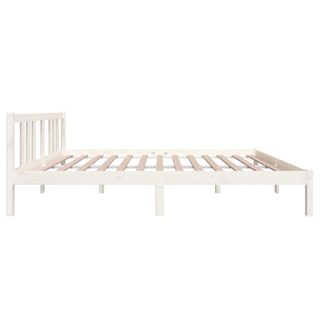 Sengeramme hvit heltre 140x200 cm