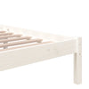 Sengeramme hvit heltre 140x200 cm