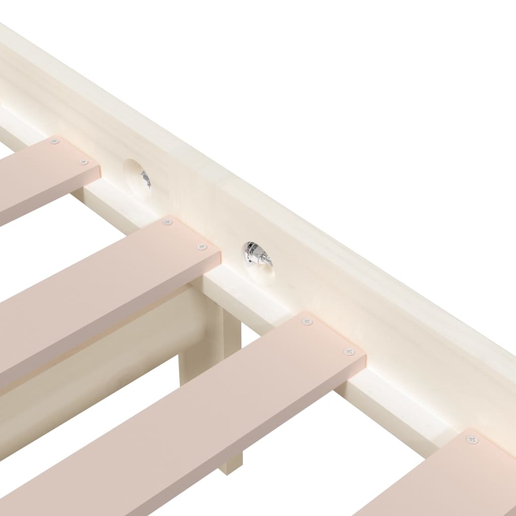 Sengeramme hvit heltre 140x200 cm