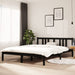 Sengeramme svart heltre 150x200 cm King Size