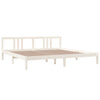Sengeramme hvit heltre 200x200 cm