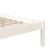 Sengeramme hvit heltre 200x200 cm