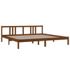 Sengeramme honningbrun heltre 200x200 cm