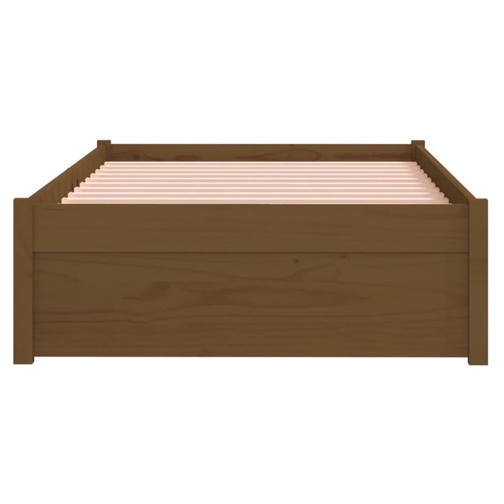 Sengeramme honningbrun heltre 75x190 cm Small Single