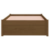 Sengeramme honningbrun heltre 75x190 cm Small Single