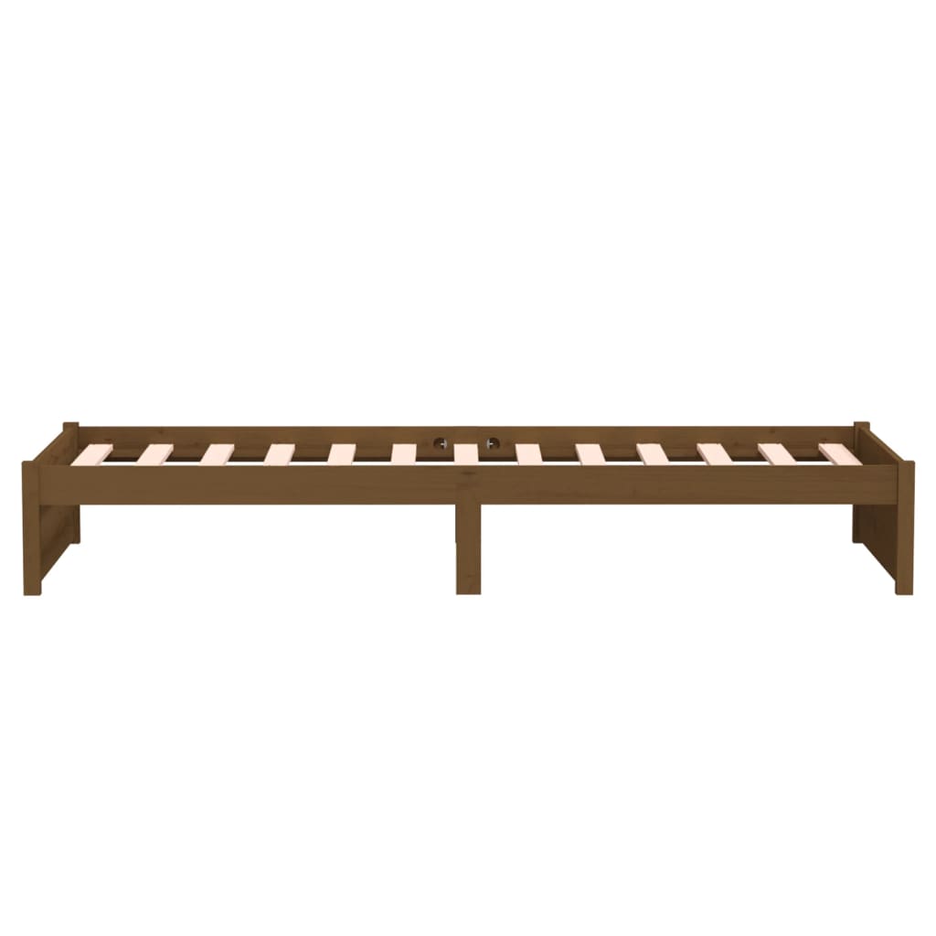 Sengeramme honningbrun heltre 75x190 cm Small Single