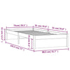 Sengeramme honningbrun heltre 75x190 cm Small Single