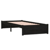 Sengeramme svart heltre 75x190 cm Small Single