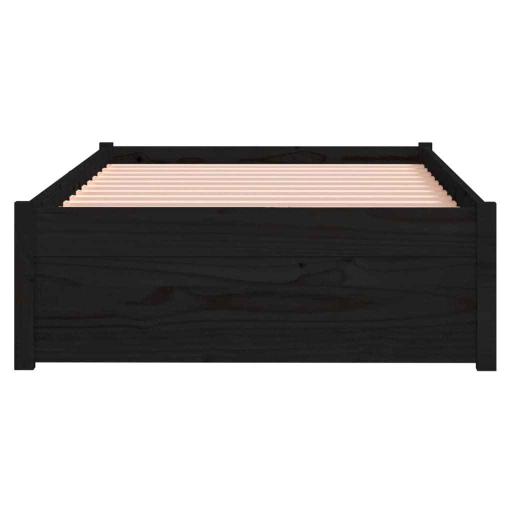 Sengeramme svart heltre 75x190 cm Small Single