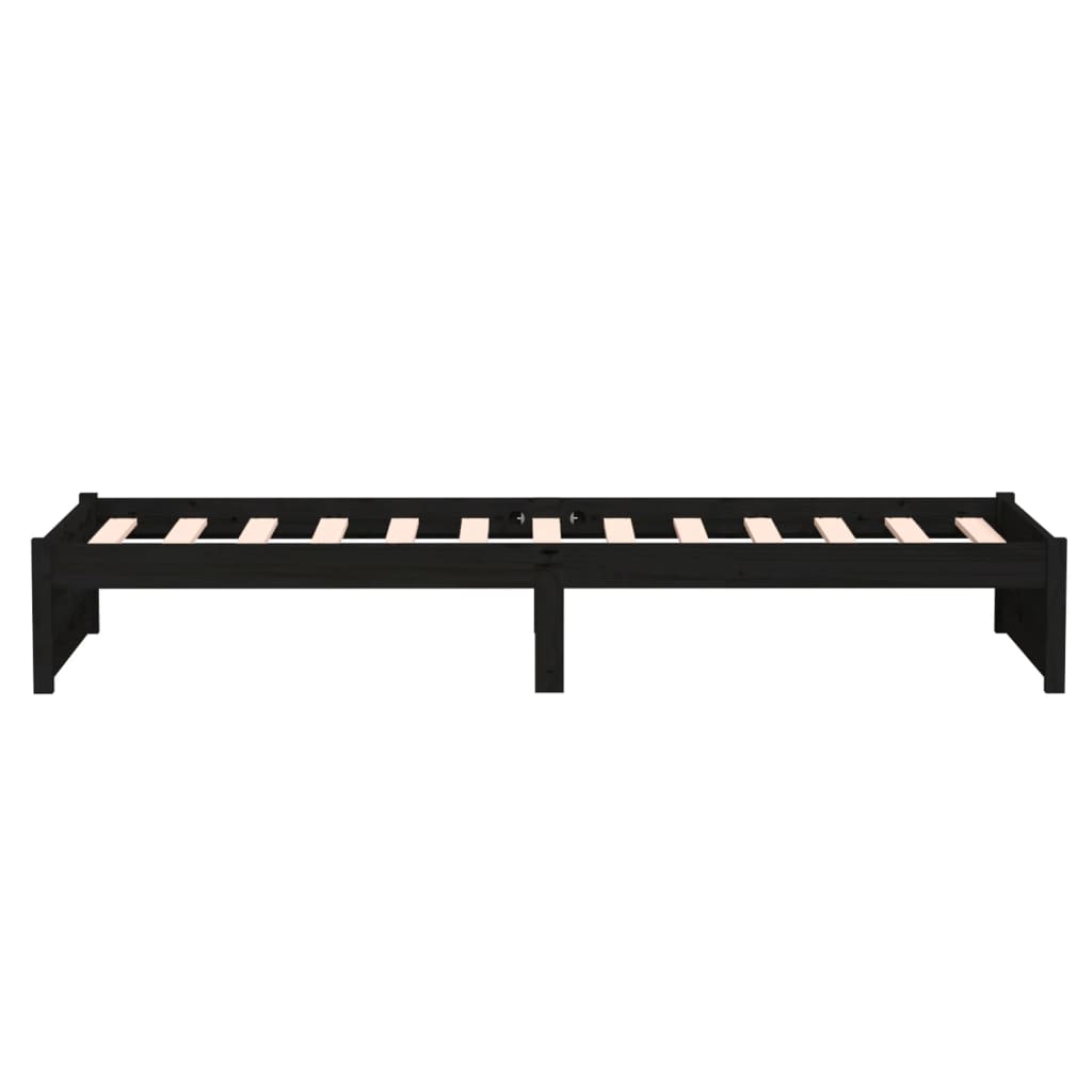 Sengeramme svart heltre 75x190 cm Small Single