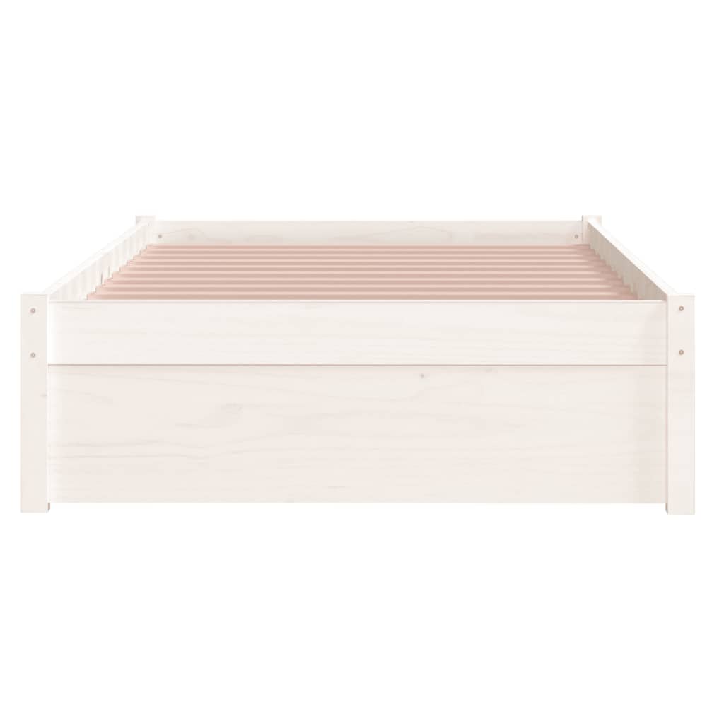 Sengeramme hvit heltre 90x190 cm Single