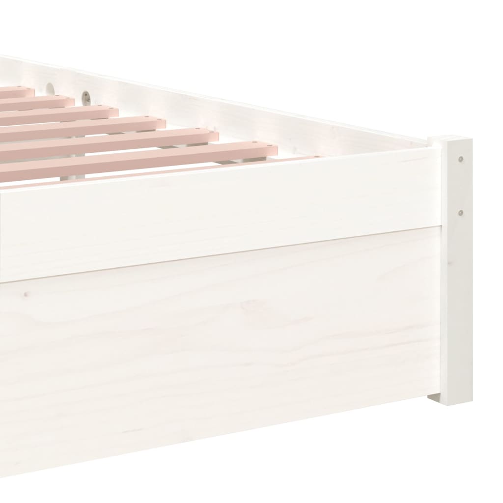 Sengeramme hvit heltre 90x190 cm Single