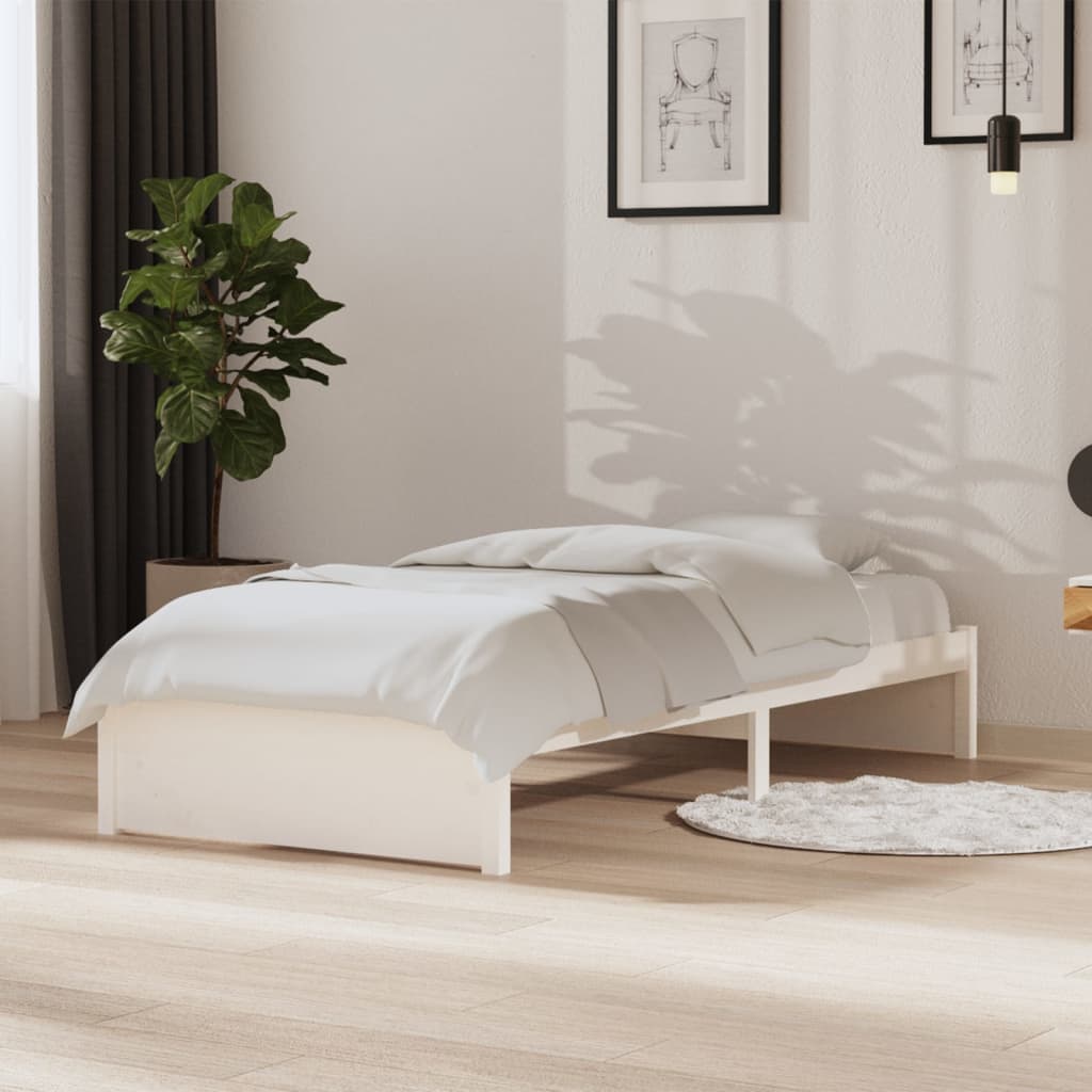 Sengeramme hvit heltre 90x190 cm Single