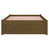 Sengeramme honningbrun heltre 90x190 cm Single