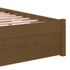 Sengeramme honningbrun heltre 90x190 cm Single