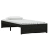 Sengeramme svart heltre 90x190 cm Single