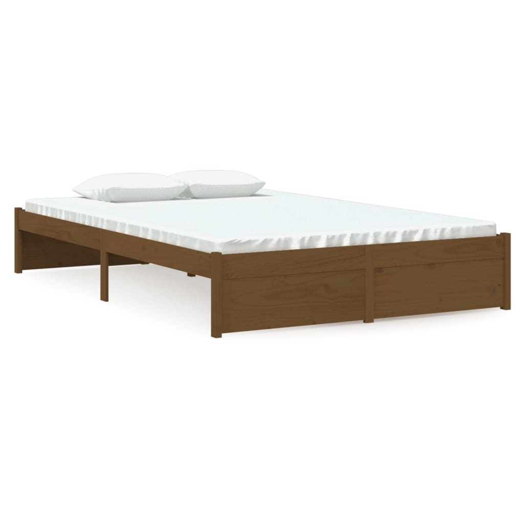 Sengeramme honningbrun heltre 120x190 cm Small Double