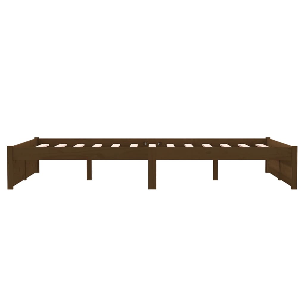 Sengeramme honningbrun heltre 120x190 cm Small Double