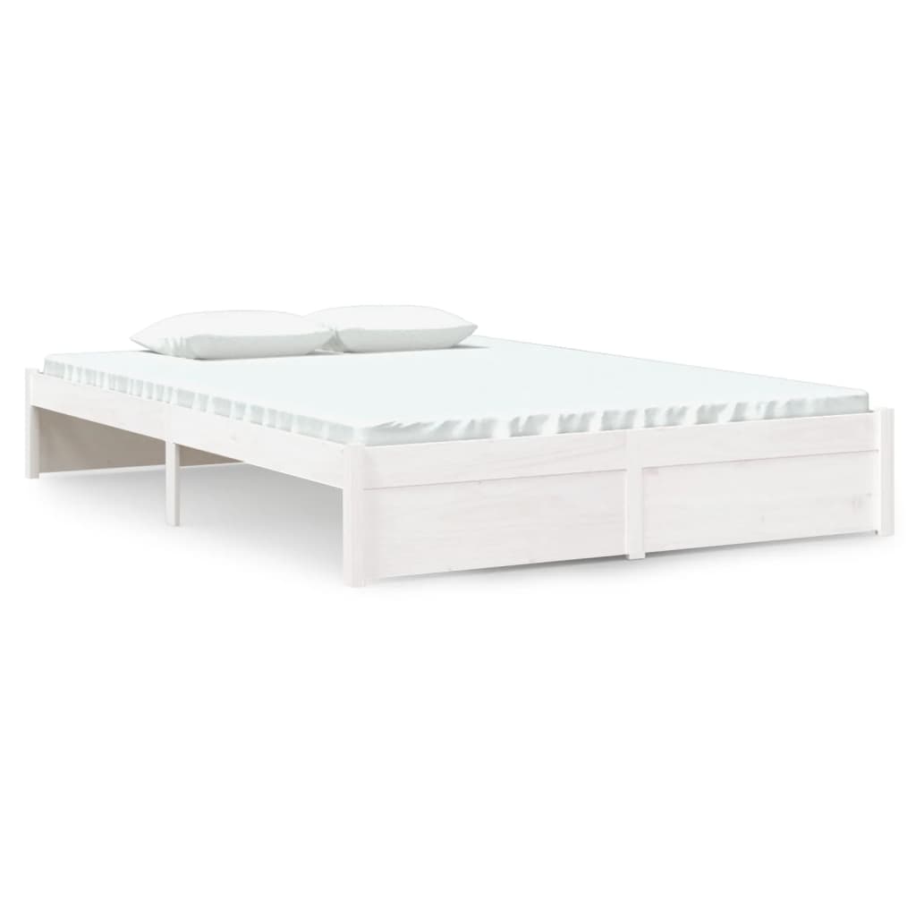 Sengeramme hvit heltre 140x190 cm