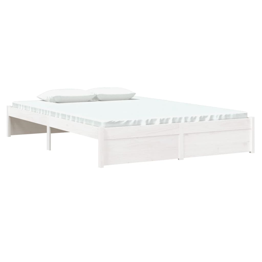 Sengeramme hvit heltre 140x190 cm
