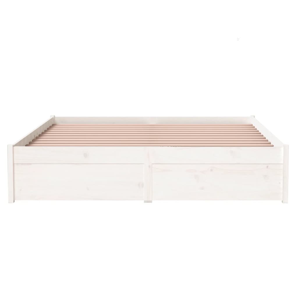 Sengeramme hvit heltre 140x190 cm