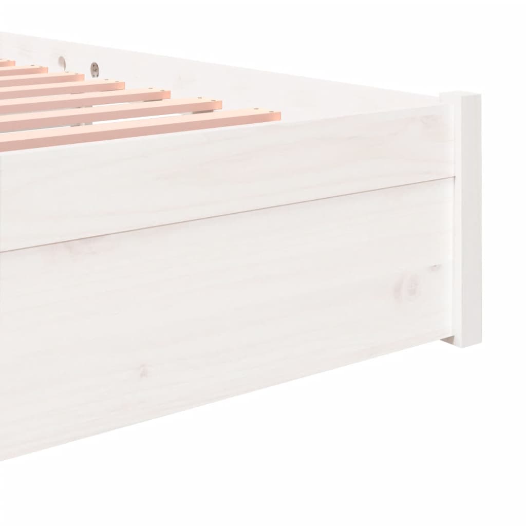 Sengeramme hvit heltre 140x190 cm