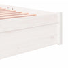 Sengeramme hvit heltre 140x190 cm